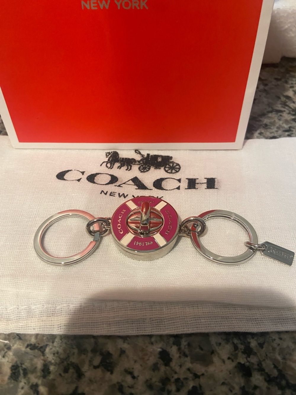 Coach NWOT Valet Keyholder/Bag Charm